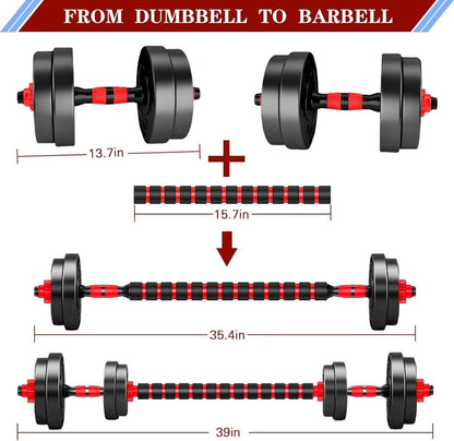 Verstellbare Kunststoff Kurzhanteln 15kg Set für Fitness