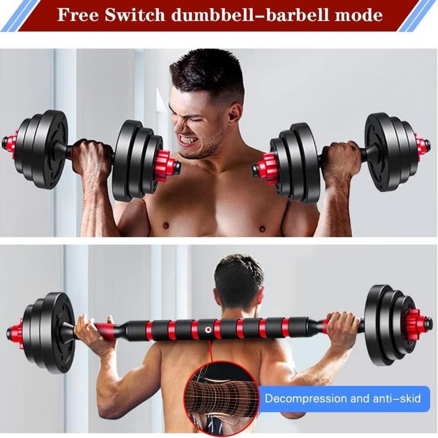 Verstellbare Kurzhanteln Set Kunststoff 15kg Fitness Hanteln