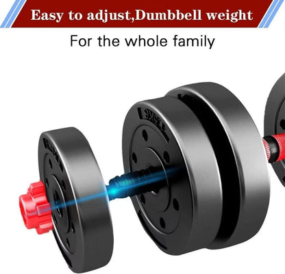 Kurzhantel Set 15kg Verstellbar Kunststoff Hanteln Aerobic Fitness