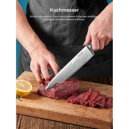 Messerblock mit Messer Küchenmesser Set 14 TLG Messer Set