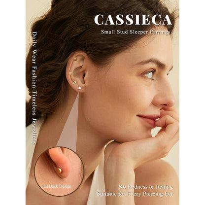 18 Paar Ohrstecker Set Damen Herren | Edelstahl Piercings Helix Tragus