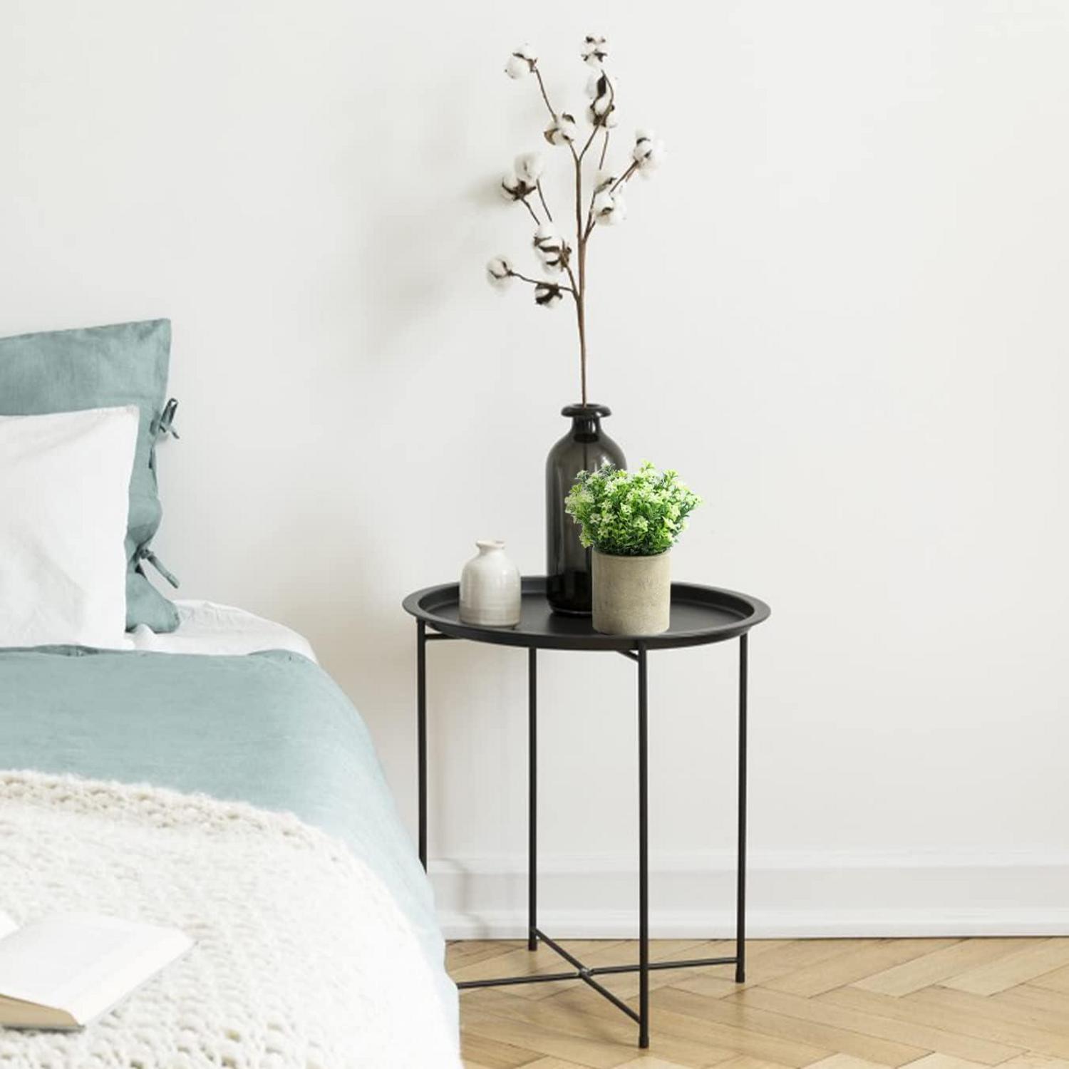 Künstliche Pflanzen Mini Kunstpflanze 3er Set Tischdeko Rosa-Weiß-Lila