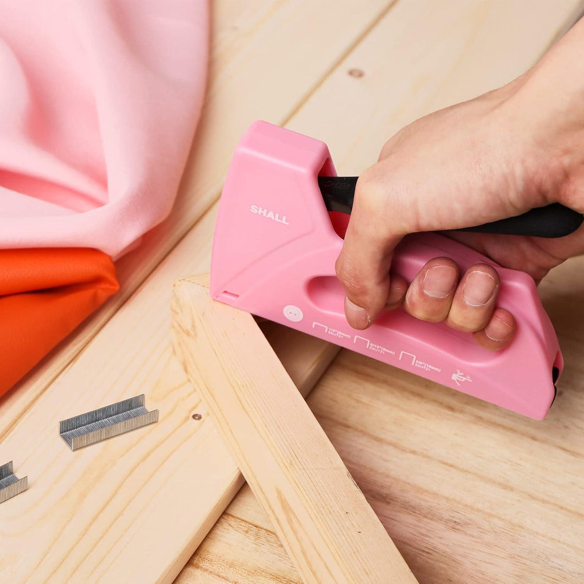 Leichte Heftpistole für Holz & Polster | JT21 Tacker Set