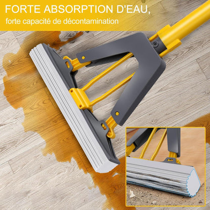 Masthome Schwamm Wischmopp Set 130cm Super Saugfähig Fliesen Laminat Hartholz