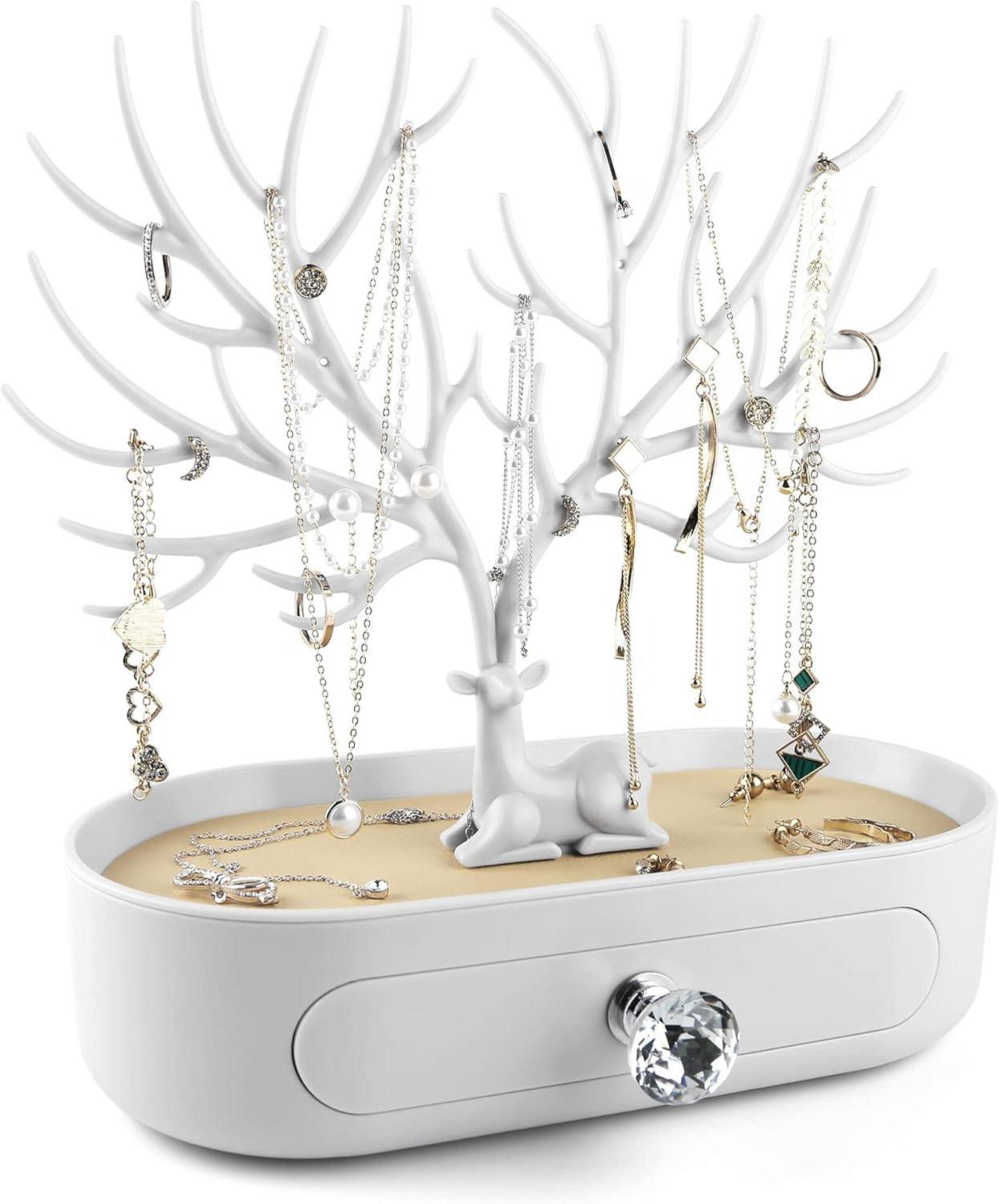 Geweih Hirsch Display Rack Schmuckaufbewahrung Organizer