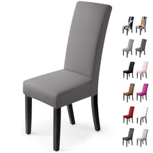 Stuhlhussen 6er-Set Stretchbezüge Taupe – Modern & Pflegeleicht