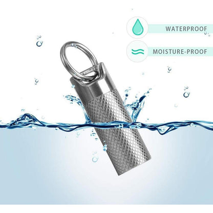 Opret Titan Pillendose Klein Schlüsselanhänger Wasserdicht