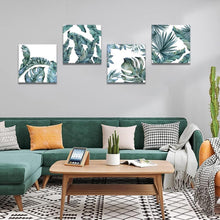 Moderne Leinwandbilder Tropische Grüne Blätter Küche