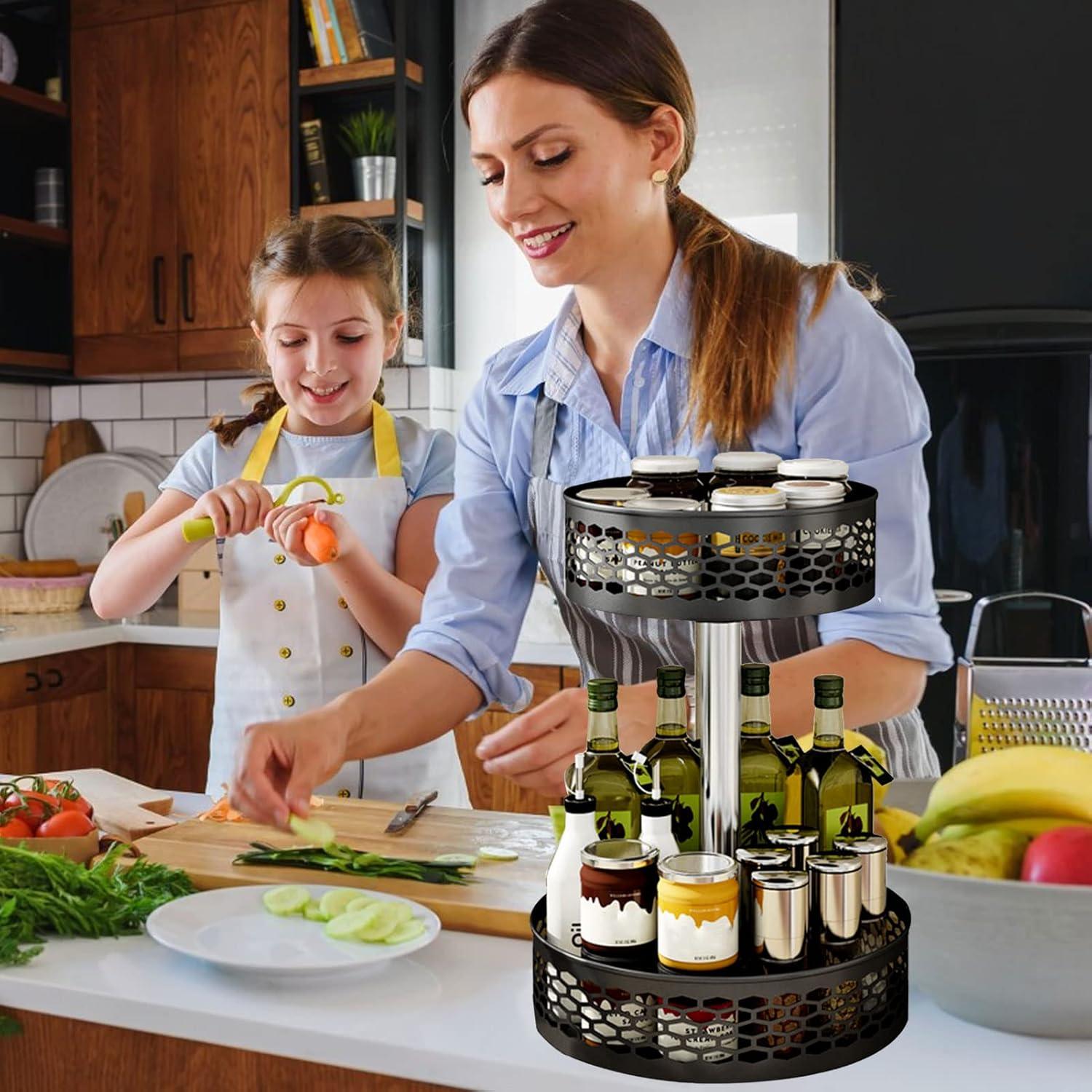 Drehbares Gewürzregal 360° Drehbar Küchen Organizer