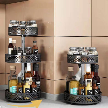 Drehbares Gewürzregal 360° - Schrank Organizer für Gewürze und Vorratsdosen
