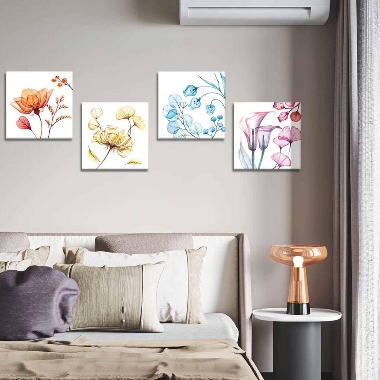 Leinwandbilder Weiche Blume Kunstdruck Moderne Wanddeko 30x30cm