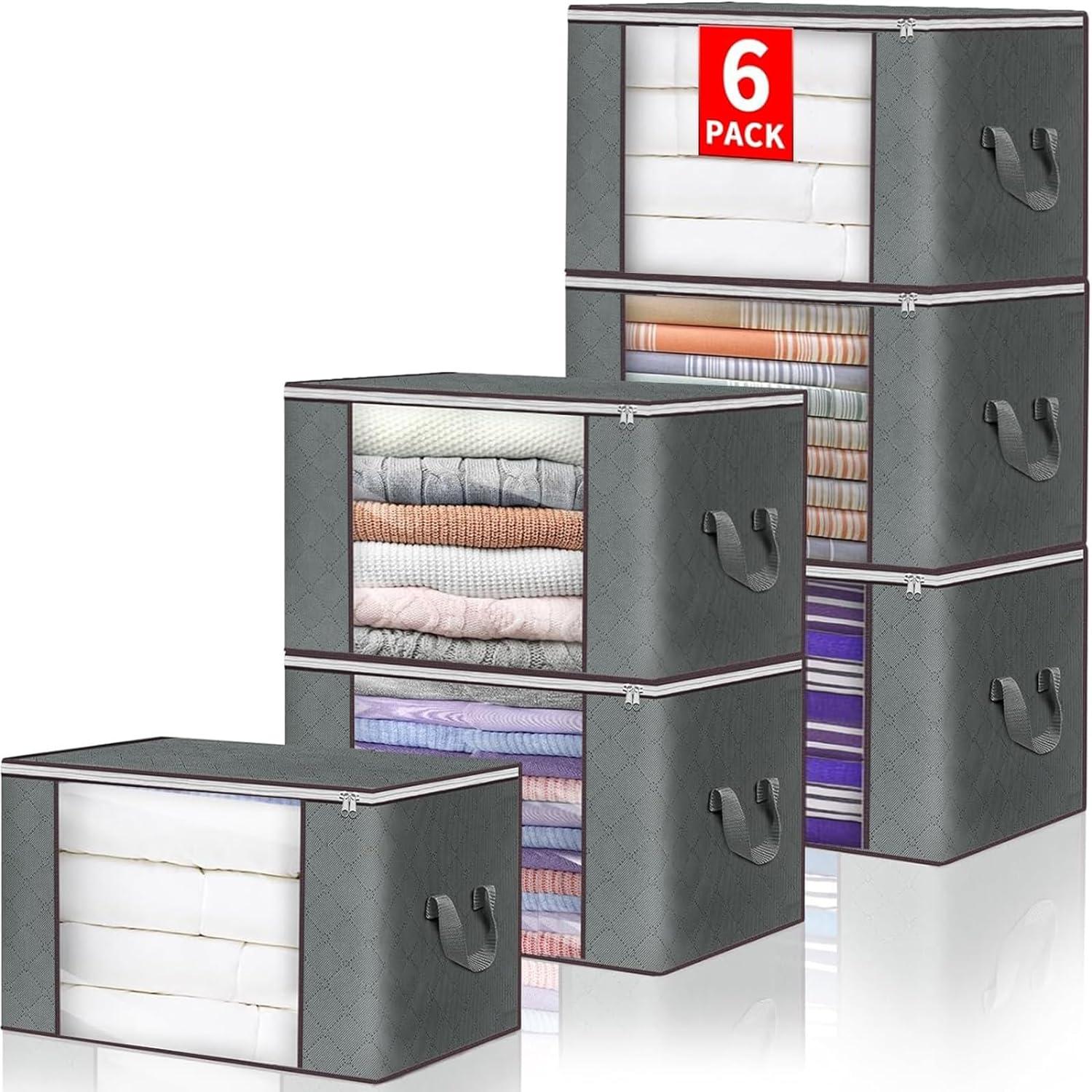 Aufbewahrungstasche Aufbewahrungsbox Faltbarer Organizer 60L Grau