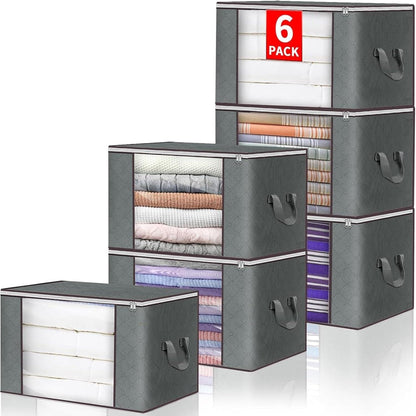 Aufbewahrungstasche Aufbewahrungsbox Faltbarer Organizer 60L Grau