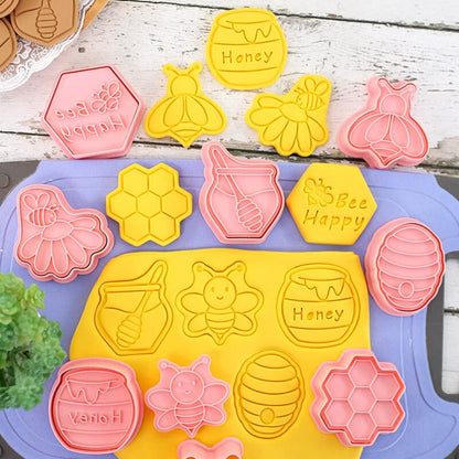 Bienenfest-Ausstechformen-Set 8-teilig Kunststoff Kinder-Backset
