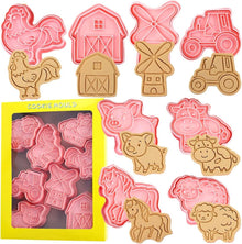 Ausstechformen-Set Bauernhoftier-Motiv 8tlg. Kinder-Keksform Farm