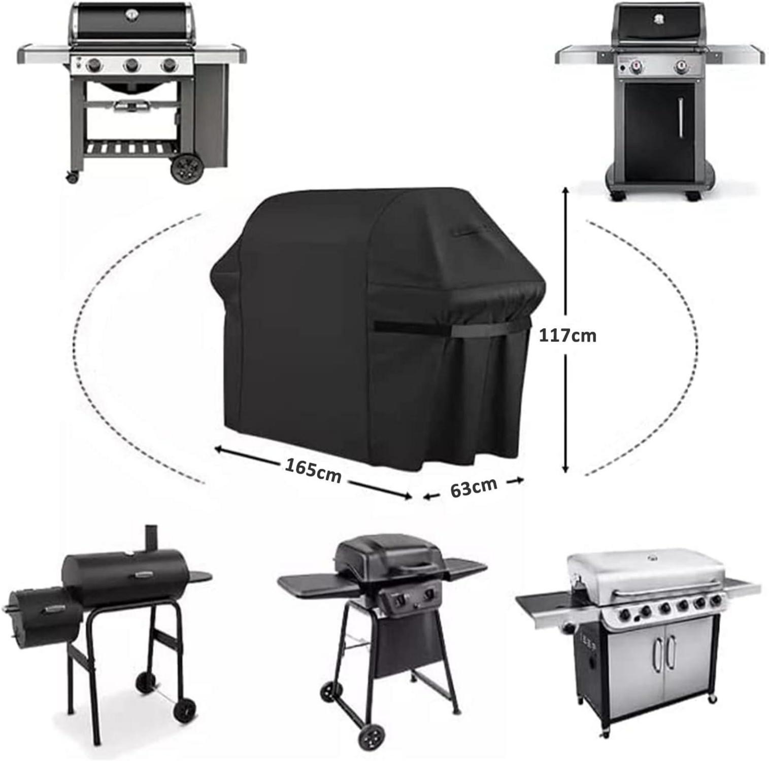 Grill Abdeckhaube Gasgrill 165*63*115cm, Wetterfest Oxford
