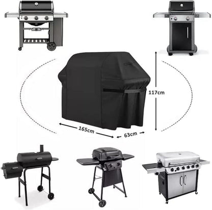 Grill Abdeckhaube Gasgrill 165*63*115cm, Wetterfest Oxford