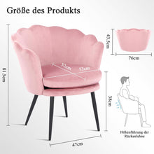 Samtstuhl mit Metallbeinen in Blumenform Rosa Gold