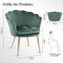 Samt Sessel Metallbeine Wohnzimmer Schlafzimmer Schminktisch