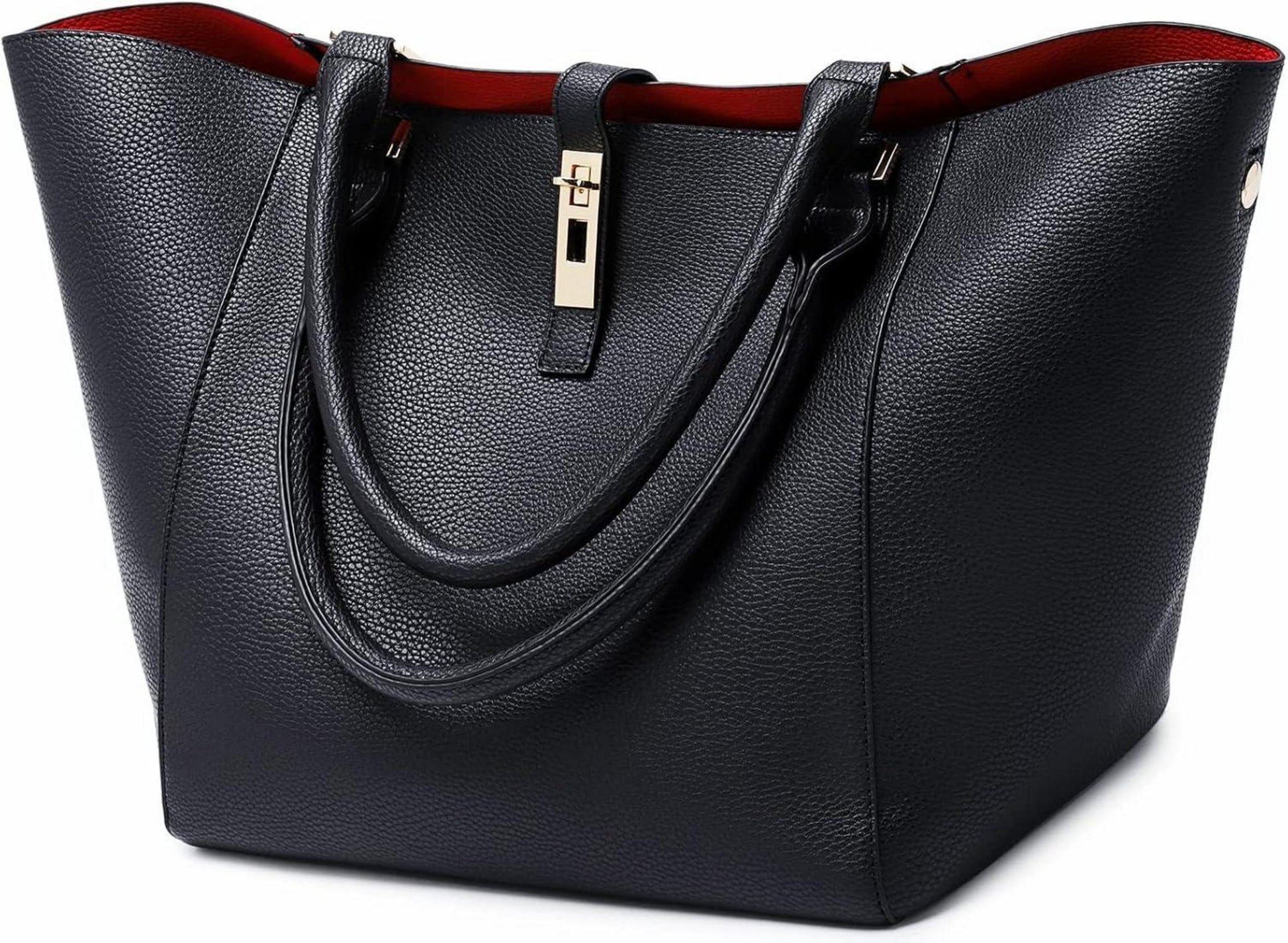 Große Damen Leder Shopper Handtasche Henkeltasche Schultertasche