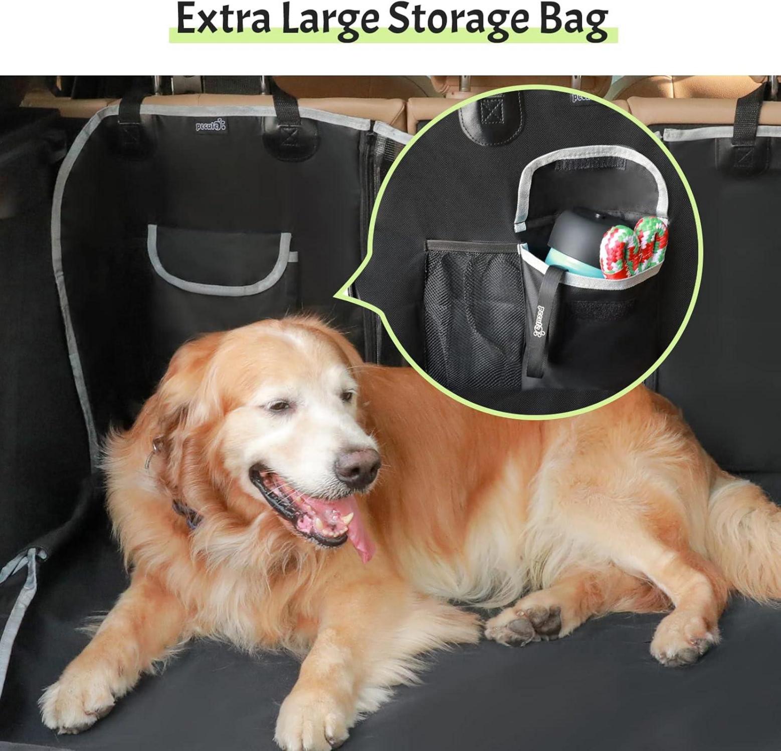 Hundedecke Auto Rückbank Hundesitz wasserdicht 147*134cm Schwarz