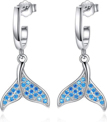 Damen Ohrringe 925er Sterlingsilber Tropfen Dangle Ohrstecker