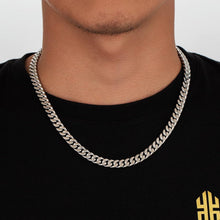 KRKC&CO Herren Panzerkette 18K Gold Cuban Link Chain 61cm