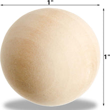 200 Stück 2,5cm natürliche Holzkugeln für Handwerk, DIY