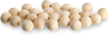 200 Stück 2,5cm natur Holzkugeln DIY Bastel Ornament