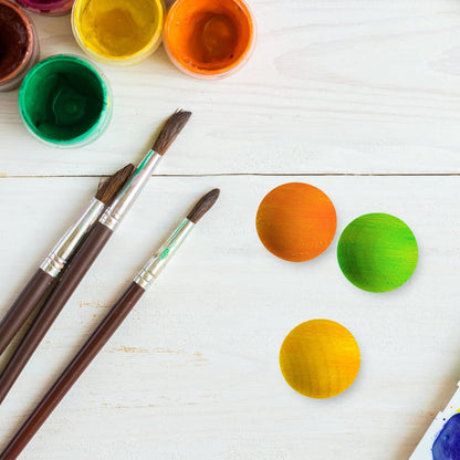 200 Stück 2,5cm natur Holzkugeln DIY Bastel Ornament