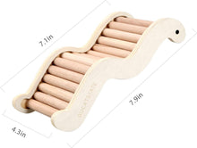 Holz-Hamster-Kletterleiter für Kleintiere, 100% natürliche