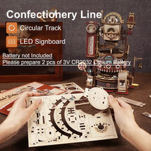 ROKR Holzpuzzle Kugelbahn Bausatz Marble Chocolate Factory