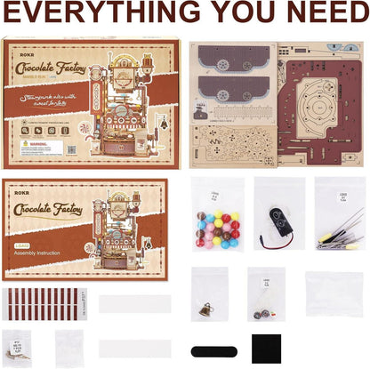 3D Holzpuzzle Kugelbahn Bausatz Murmelbahn für Kinder und Erwachsene