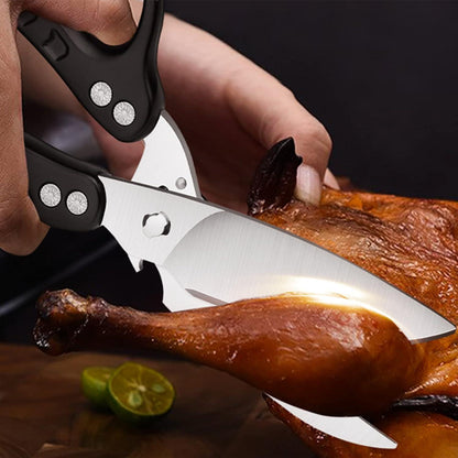 Geflügelschere Abnehmbar Heavy Duty Küchenschere Knochen Fleisch Pizza Schwarz