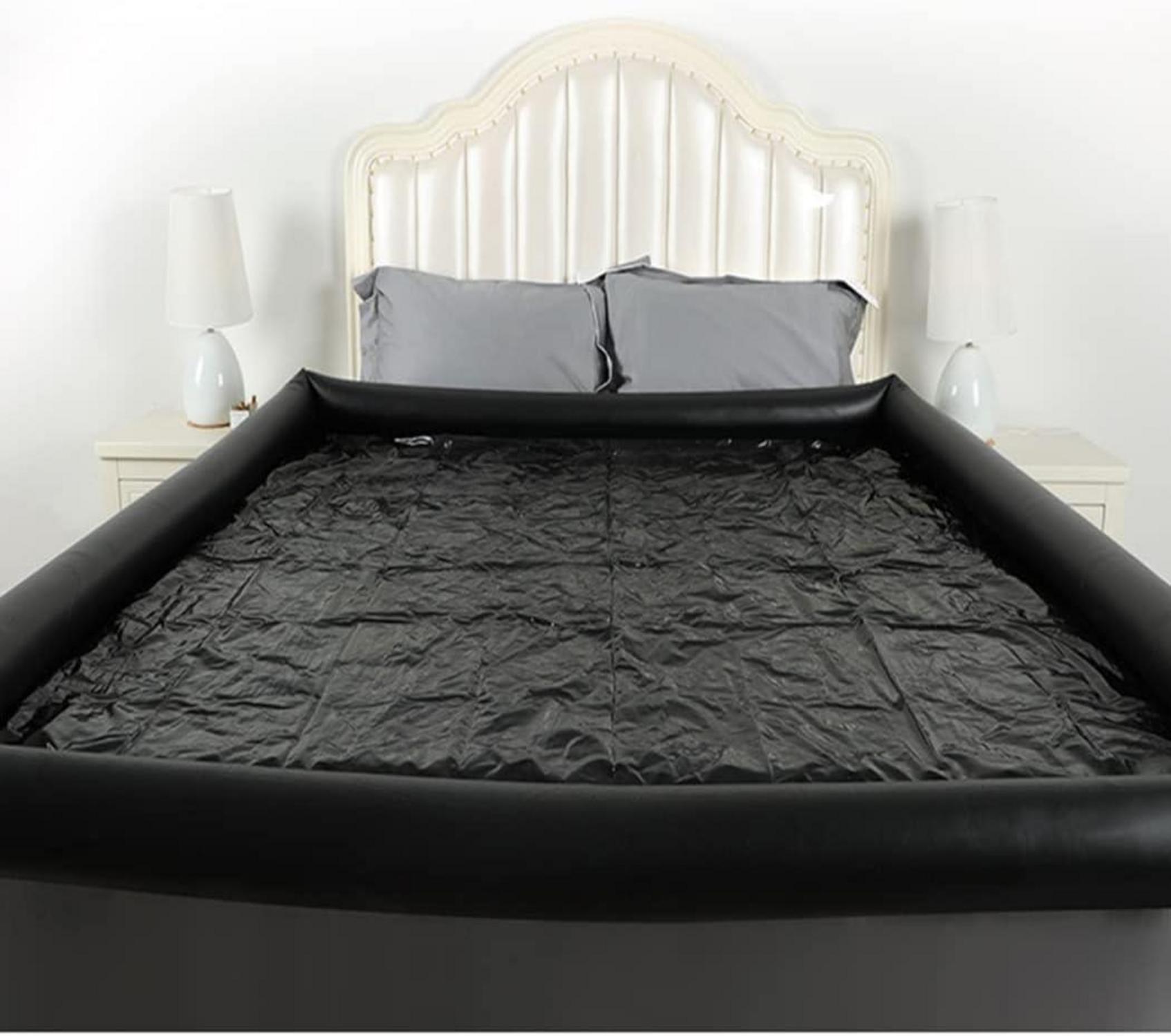 Latex Wasserdichte Decke 190x170cm für Paare - Aufblasbares Wasserbett SM Sexspielzeug