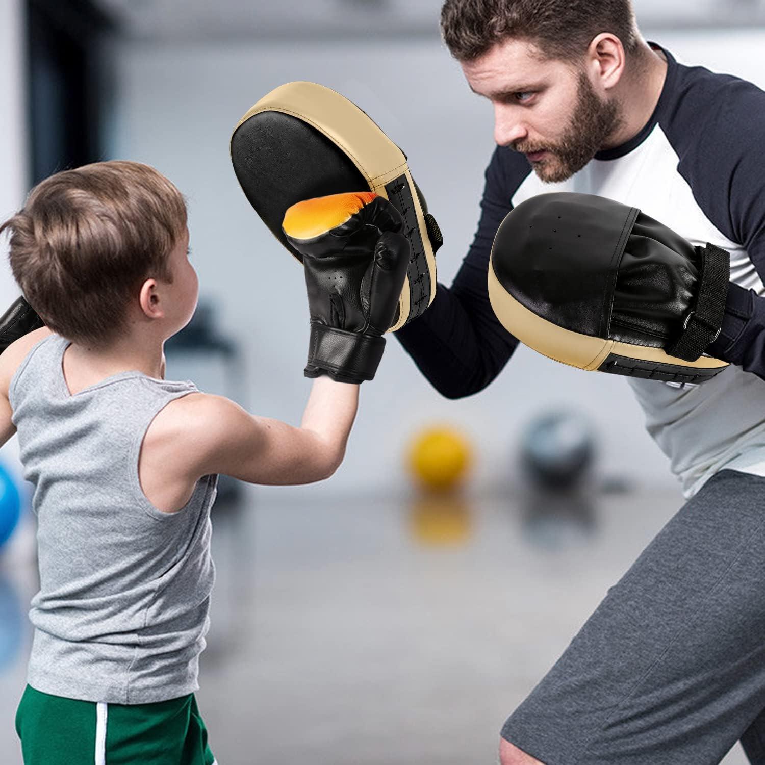 Handpratzen Set 2 IN 1 PU Pratzen Schlagpolster Boxsack Boxtraining Kickboxen