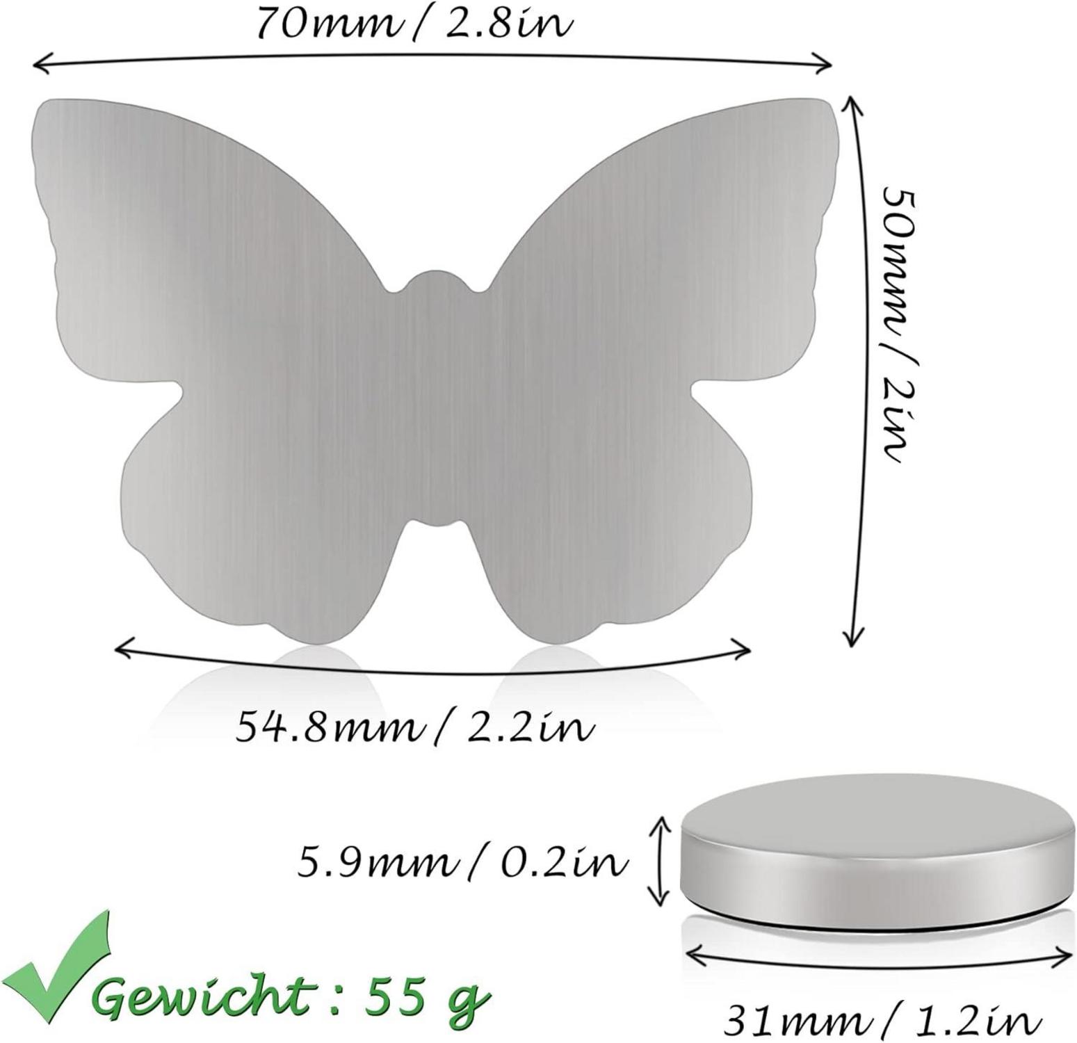 8er Set Schmetterling Magnetische Tischdeckenbeschwerer 55g