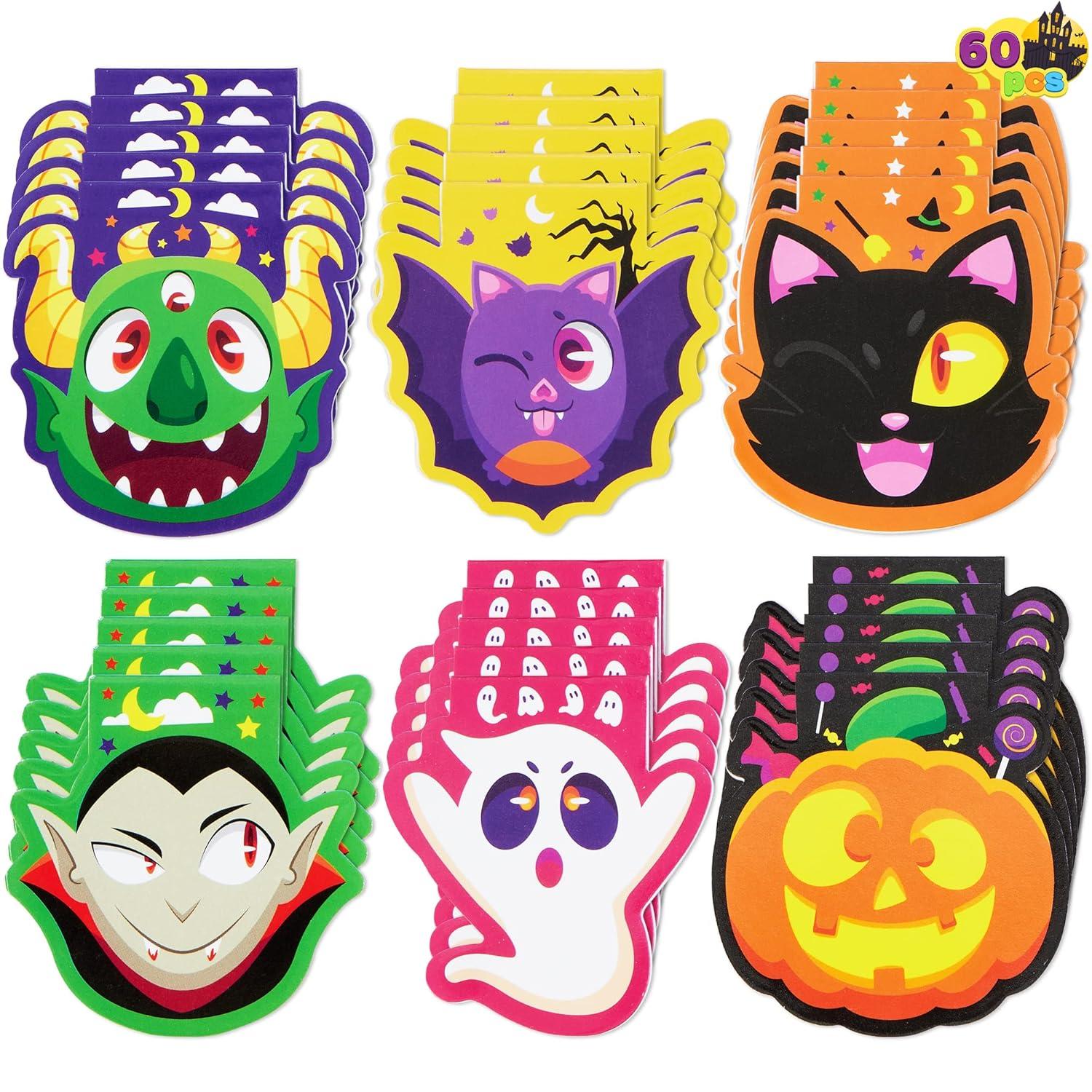 Halloween Mini Notizblock Set 60 Stück Gruselige Charaktere für Kinder Party Z HWARRIERUNIXBVXCQPA