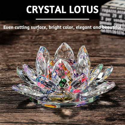 Cisolen Kristall Lotus Blume Kristallglas Lotusblüte Deko