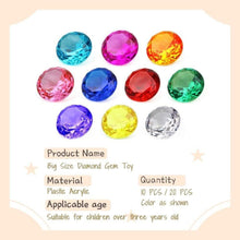 NLR Acryl Diamant Edelstein Spielzeug 10er Set 4cm Kinder