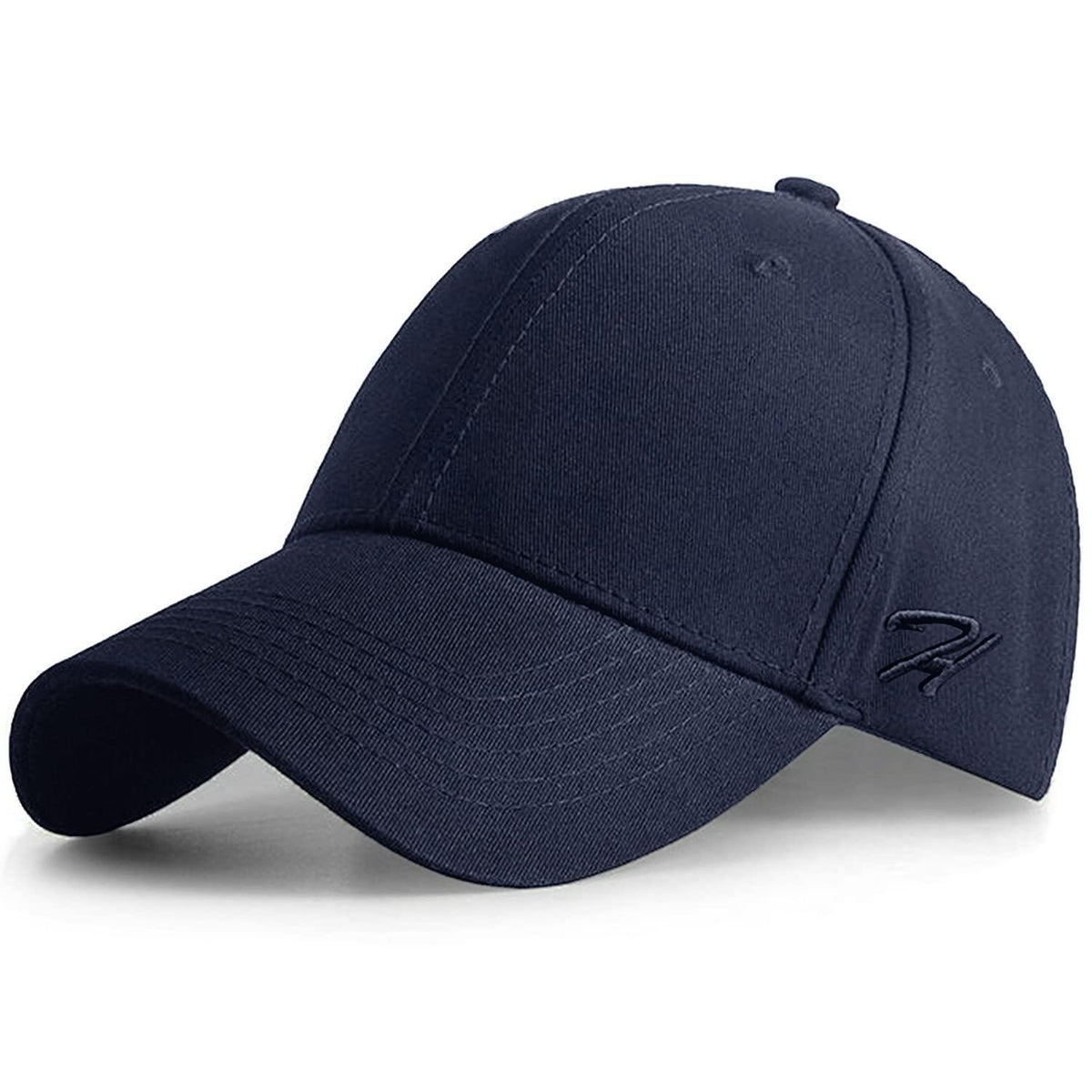 Baumwoll Baseball Cap Verstellbar Blau