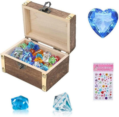 Kinder Piratenschatz Spielzeug mit Schatztruhe & Edelsteinen