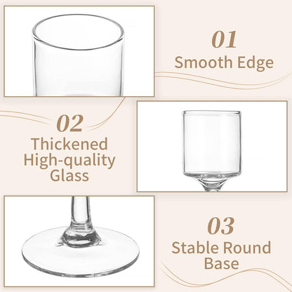 30 Stück Teelichthalter Glas Elegante Kerzenständer für Hochzeit Party