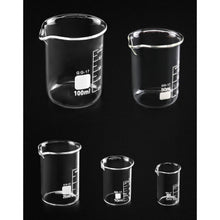 Abgestufte Glas Messbecher Set 5ml 10ml 25ml 50ml 100ml