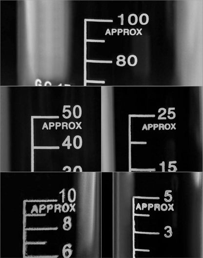 Becherglas Set 5stk Glas Messbecher 5ml 10ml 25ml 50ml 100ml