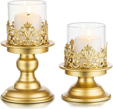 Kerzenständer Gold Metall Vintage für Tischdekoration