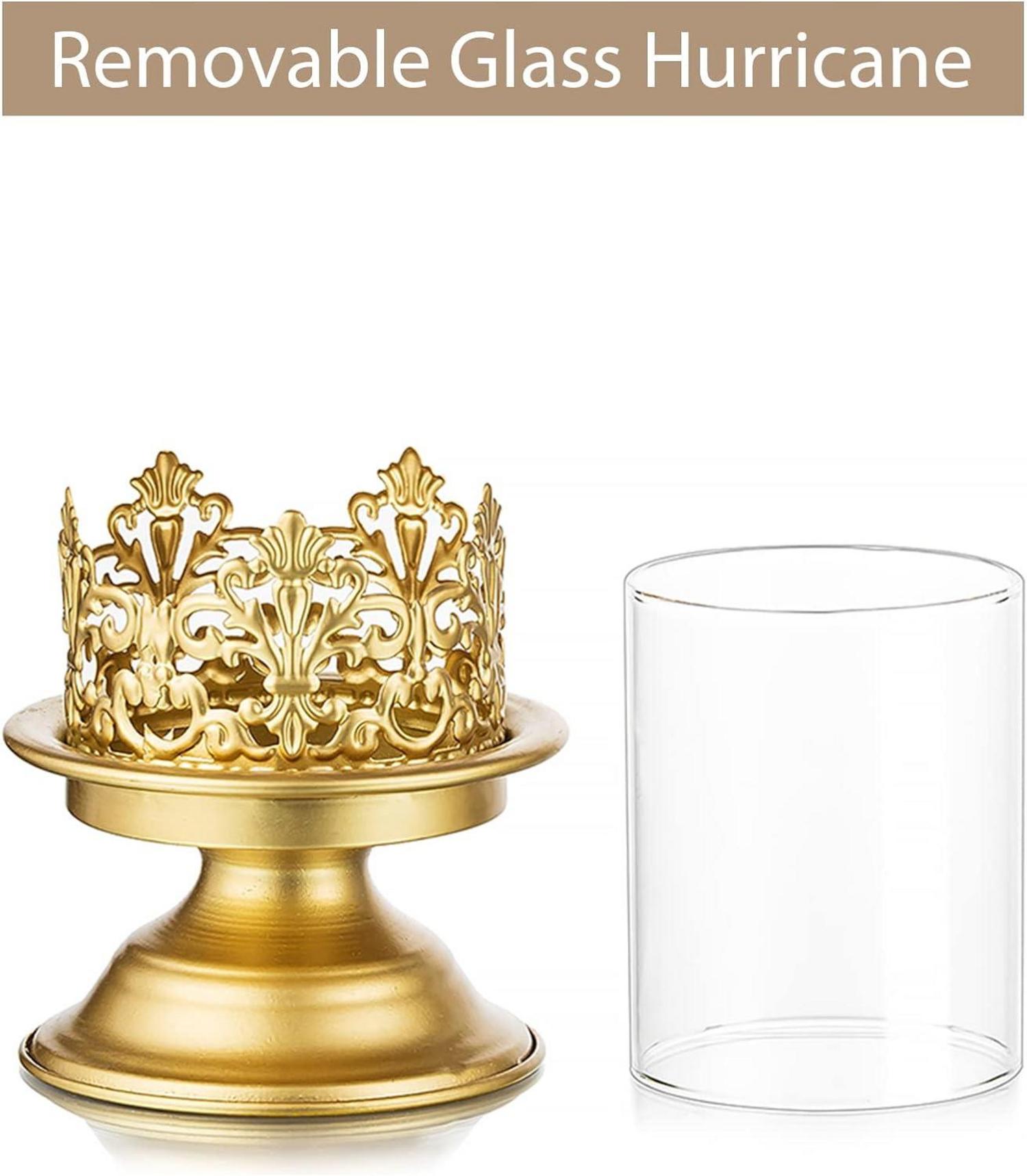 Moderne Gold Metall Kerzenständer für Tischdeko Wohnzimmer Esstisch