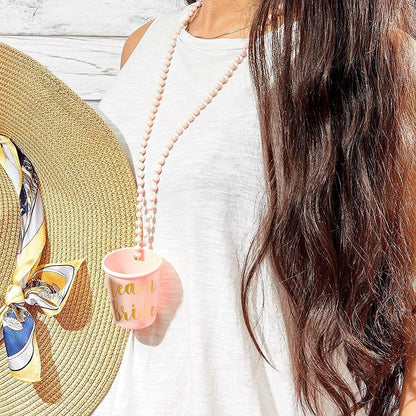 TUIBEIDAMAI Schnapsgläser mit Kette JGA Becher Team Braut Bachelorette 14er Set