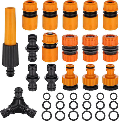 Schlauchverbinder Set 1/2 Zoll ABS Gartenschlauch Anschluss Leckfrei
