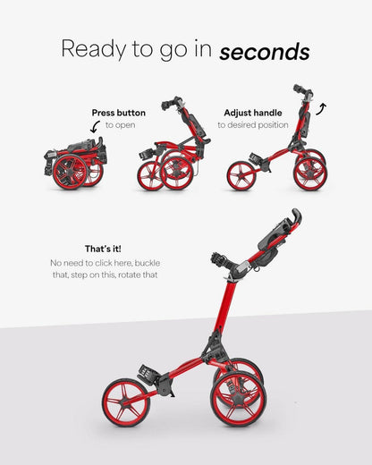 CaddyLite Compact Golf Push Cart - 8,2 kg, EVA